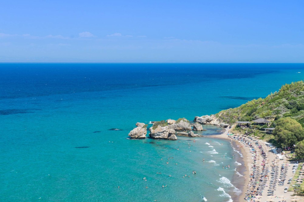 Porto Azzuro one of the trendiest Zakynthos beaches